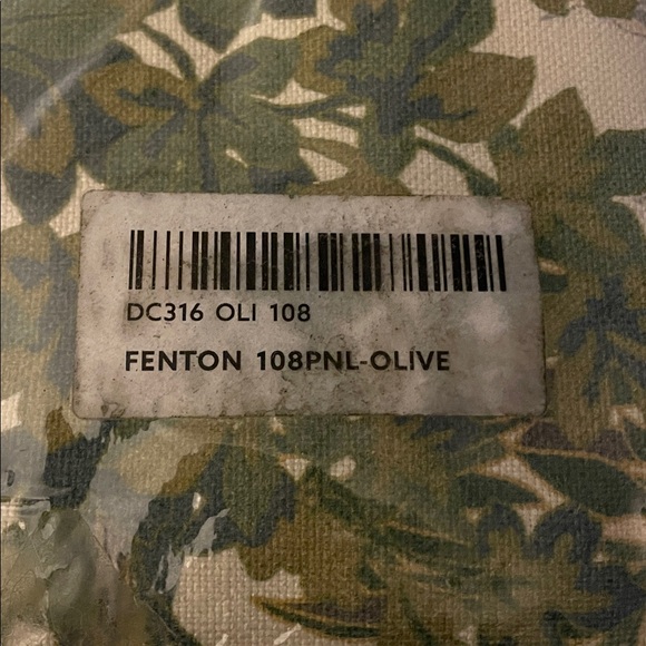 Ballard Designs Fenton Drapery Panel Olive 50x108 - Picture 5 of 6